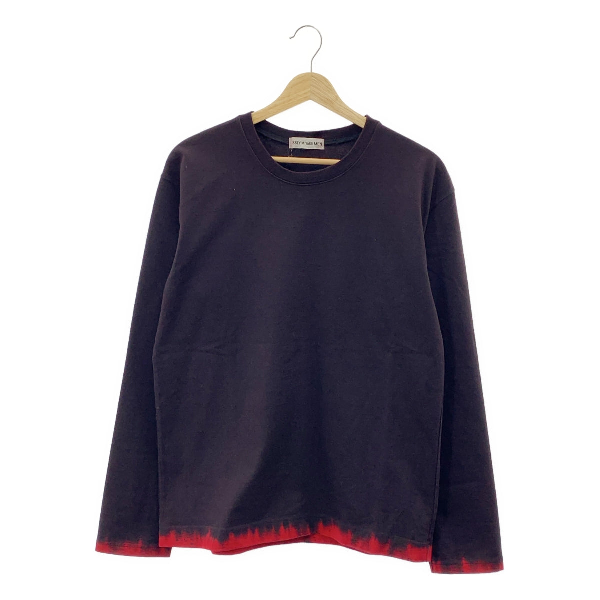 ISSEY MIYAKE MEN / 이세이미야케멘 | 1999AW | 코튼 그라데이션 블리치 ​​가공 롱 슬리브 컷소우 | M |