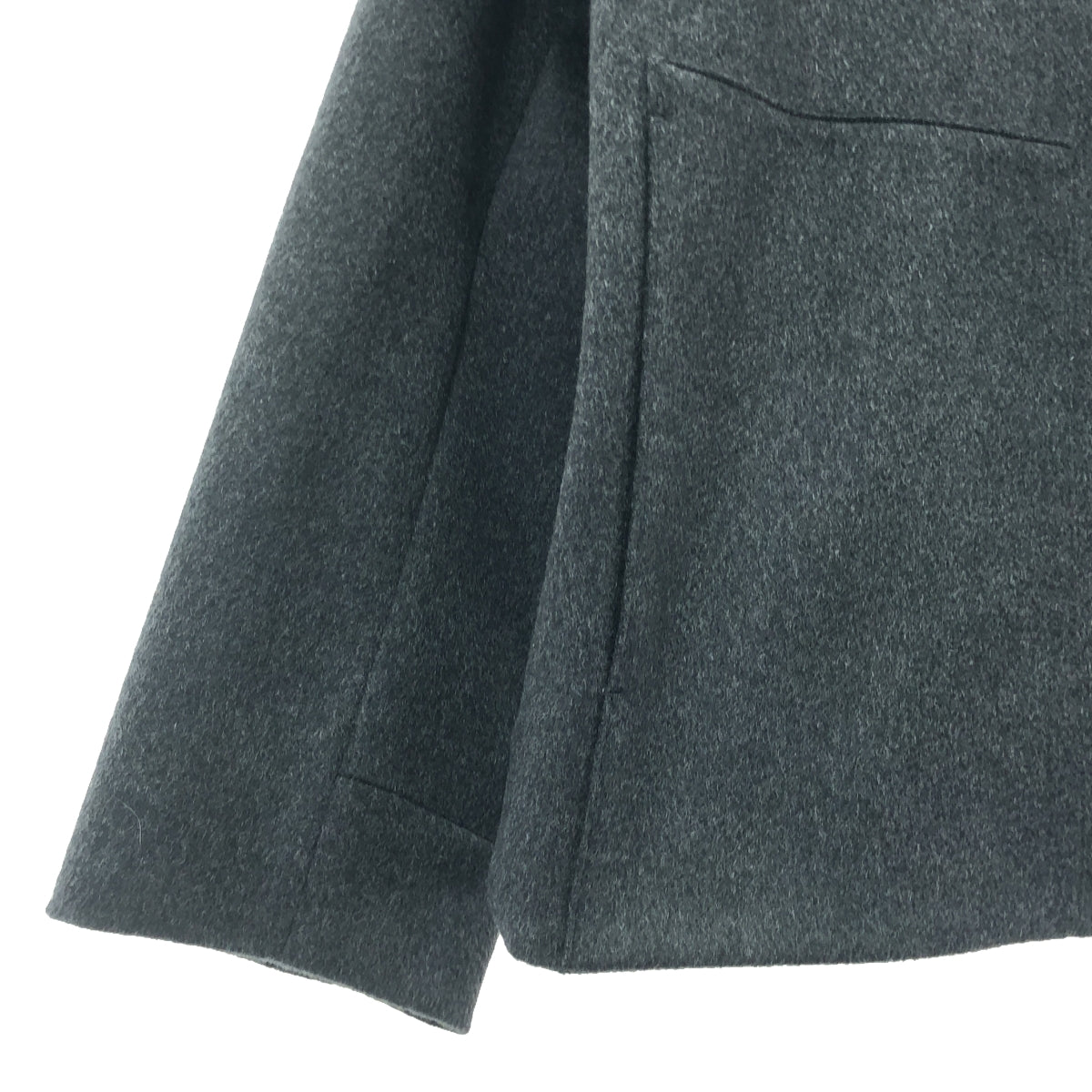 【美品】  GALERIE VIE / ギャルリーヴィー | 2023AW | カシミヤビーバー ジップブルゾン ジャケット / ロゴ総裏地 | F | グレー | メンズ
