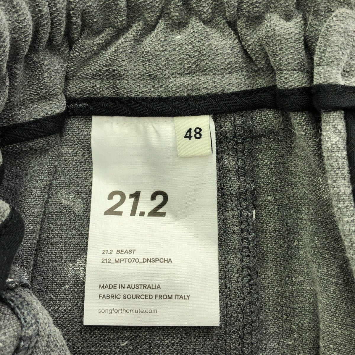 SONG FOR THE MUTE / ソングフォーザミュート | 2021AW | BEAST スプラッシュペイント カーゴパンツ | 48 | グレー / ホワイト | メンズ