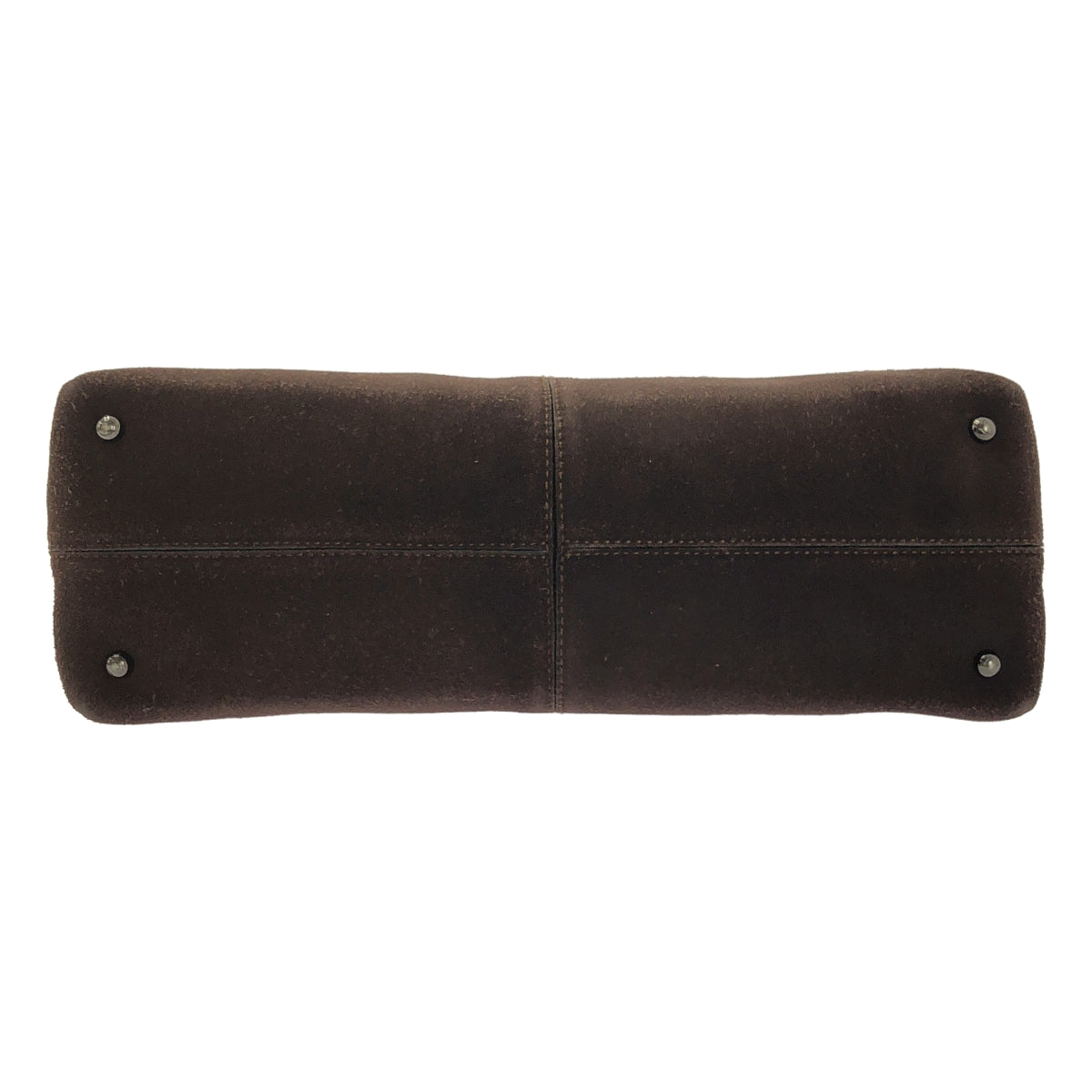 TOD'S / 토즈 | 스웨이드 스터드 가죽 토트 백 | 브라운 | 여성