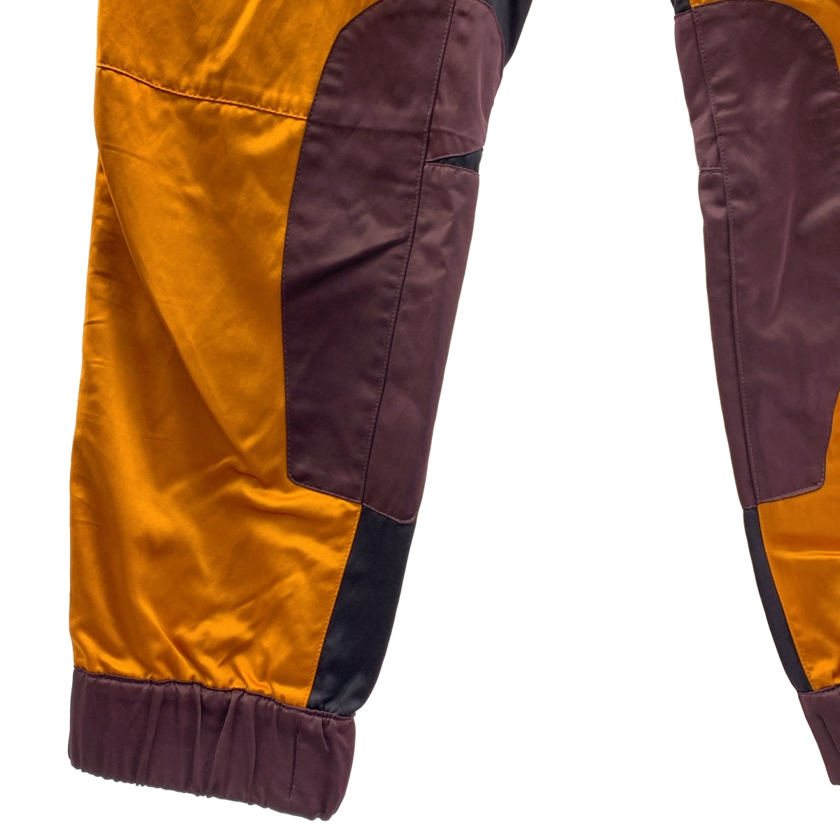【미품】 DRIES VAN NOTEN / 도리스 반 노텐 | 비스코스 리브 조거 팬츠 | 46 | 오렌지 / 버건디 계 | 남성