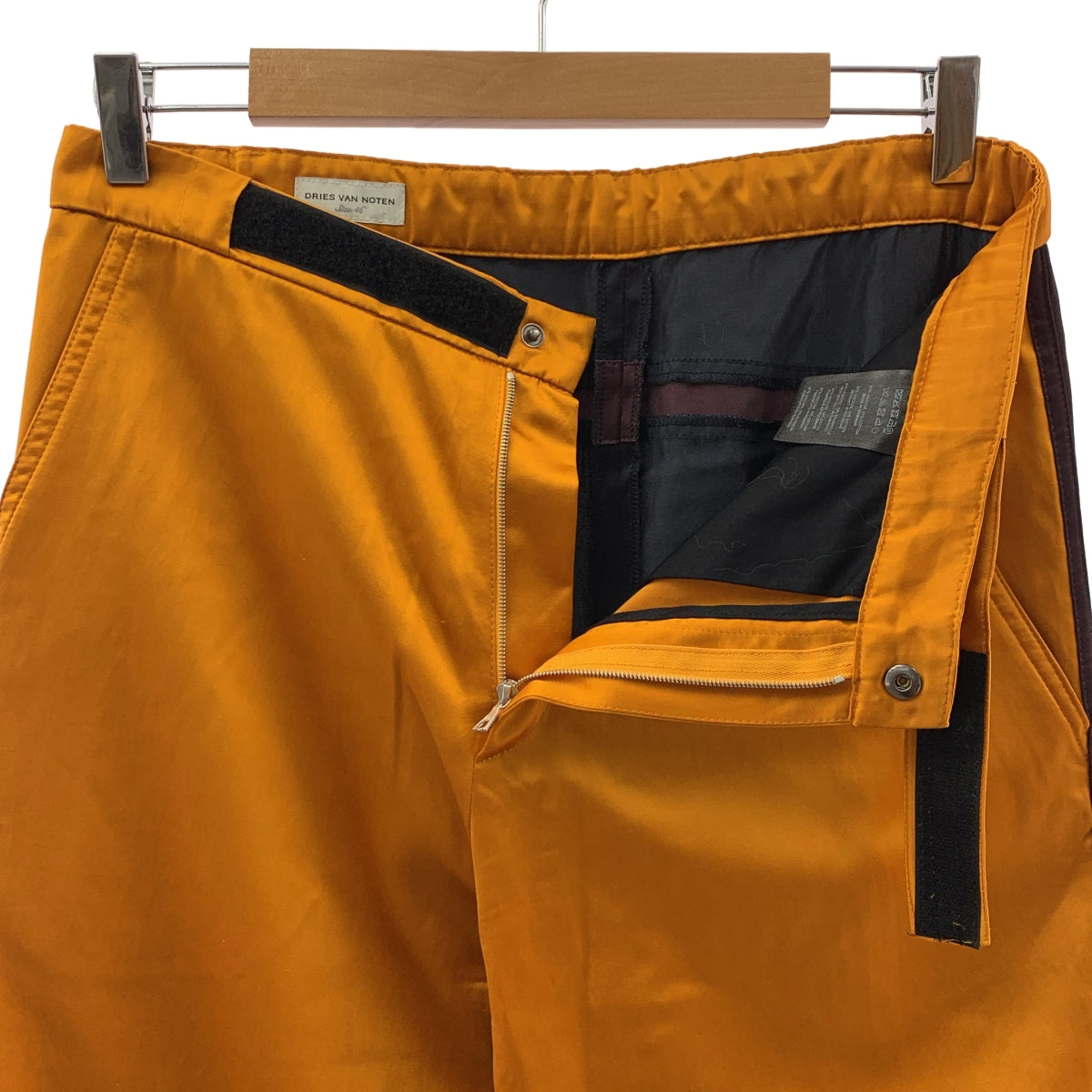 【미품】 DRIES VAN NOTEN / 도리스 반 노텐 | 비스코스 리브 조거 팬츠 | 46 | 오렌지 / 버건디 계 | 남성