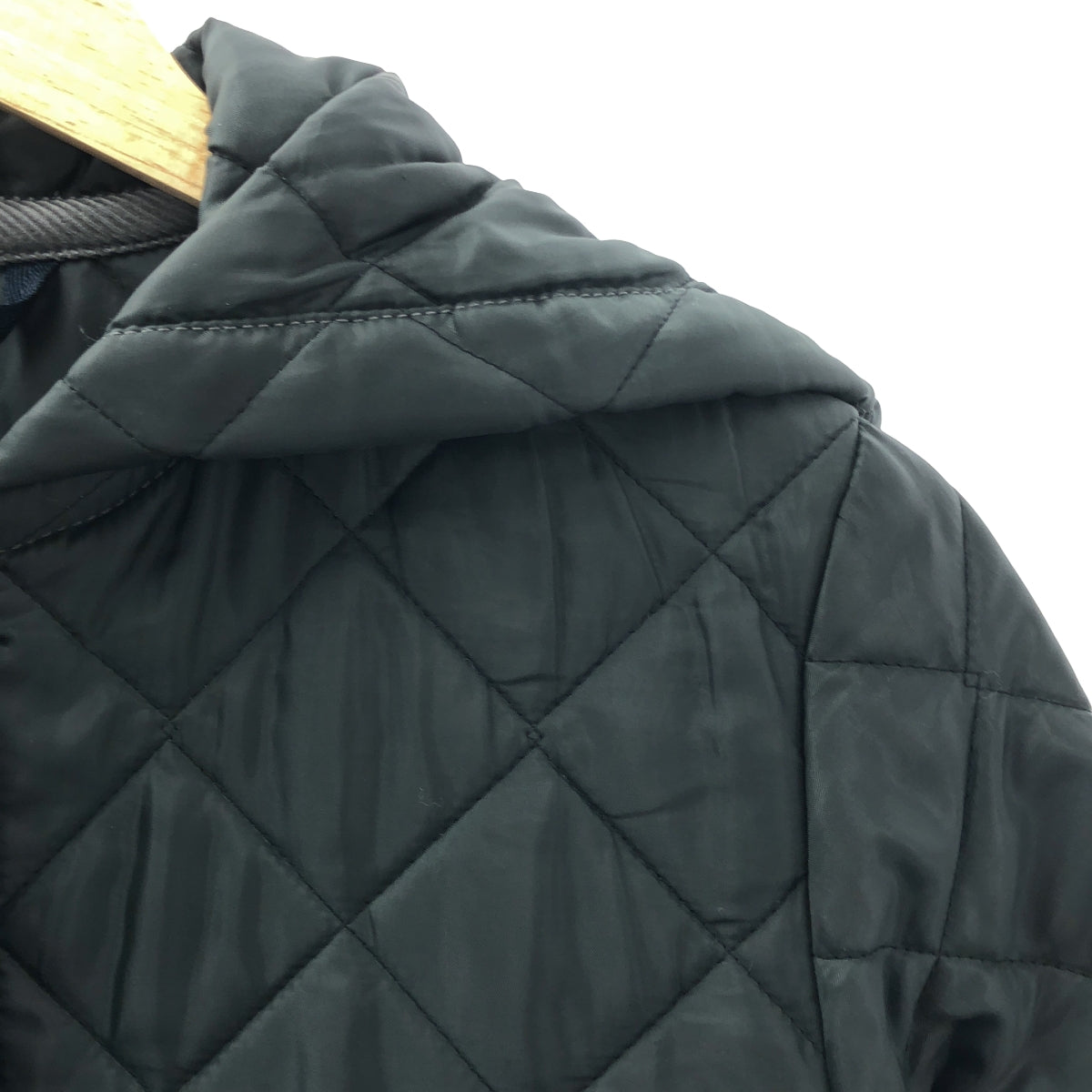 LAVENHAM | 絎縫連帽長外套 | 尺寸 12/40 | 黑色 | 女款