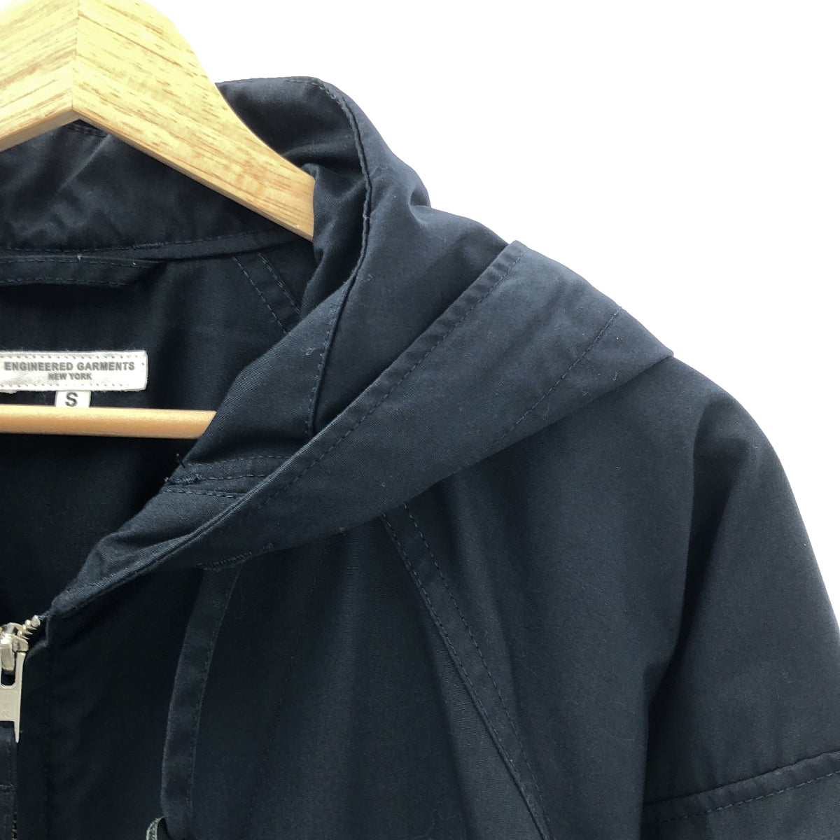 Engineered Garments / エンジニアドガーメンツ | Atlantic Parka PC Poplin アトランティックパーカー ポプリン フーデッドジャケット | S | ネイビー | メンズ