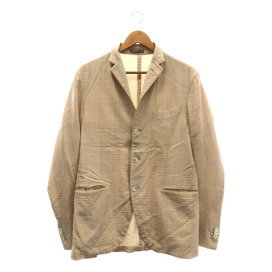 BOGLIOLI | Jacquard 3B single-breasted tailored jacket | 48 | Beige | Men's