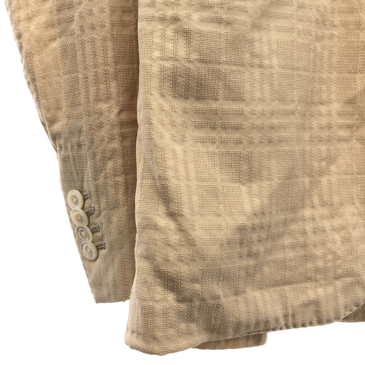 BOGLIOLI | Jacquard 3B single-breasted tailored jacket | 48 | Beige | Men's