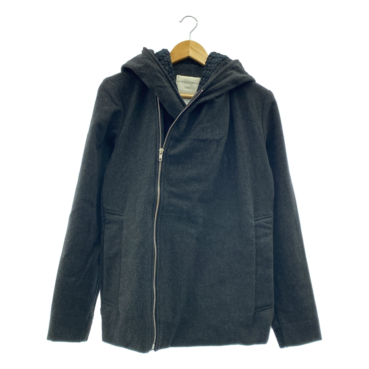 STEPHAN SCHNEIDER / 스테판 슈나이더 | 울 혼합 후드 지퍼 라이더스 재킷 | 3 | 남성