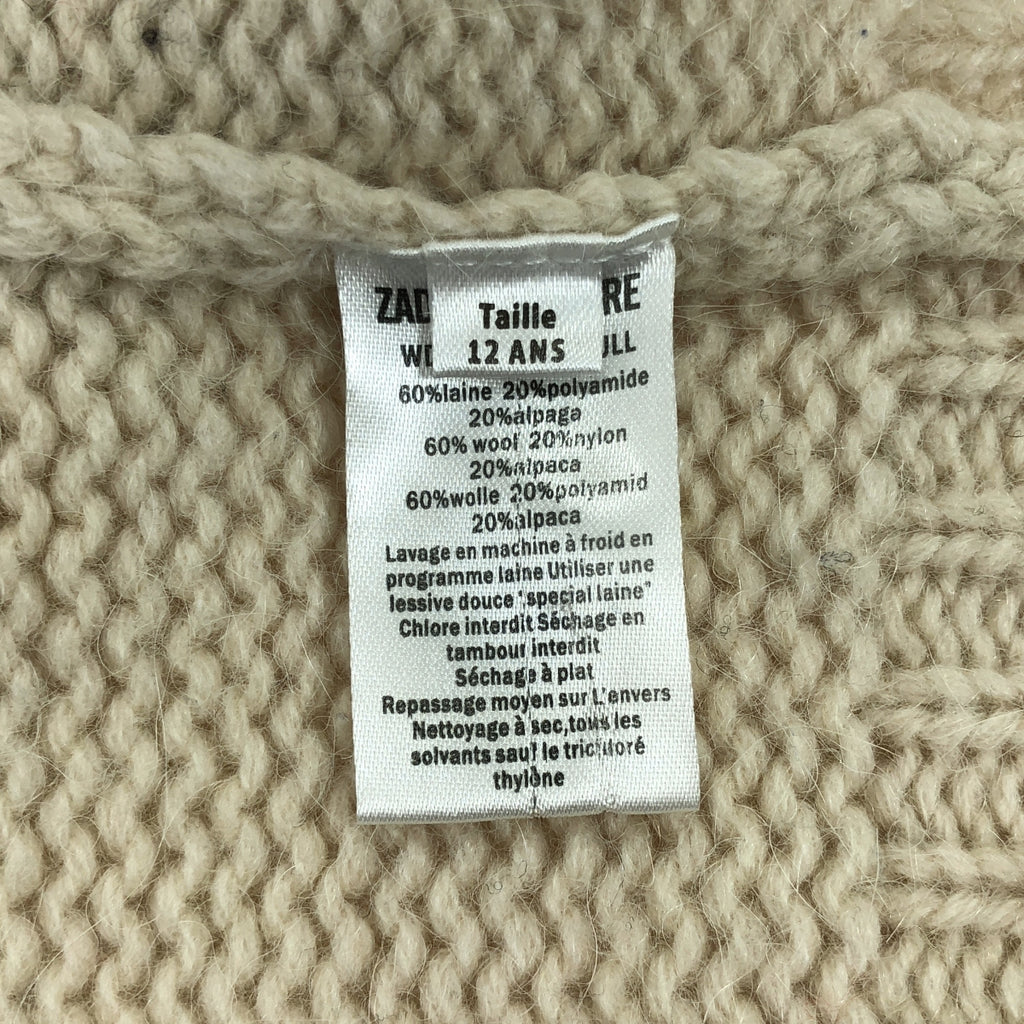ZADIG & VOLTAIRE / ザディグ エ ヴォルテール | ROCK ハイネック ボタン ニット | F | アイボリー | レディース