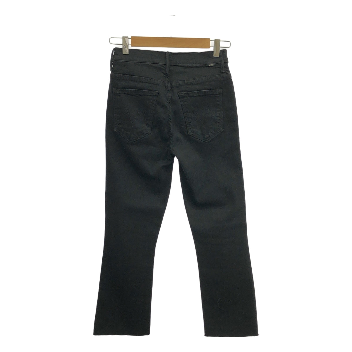 【美品】  MOTHER / マザー | INSIDER CROP STEP FRAY デニムパンツ | 27 | ブラック | レディース
