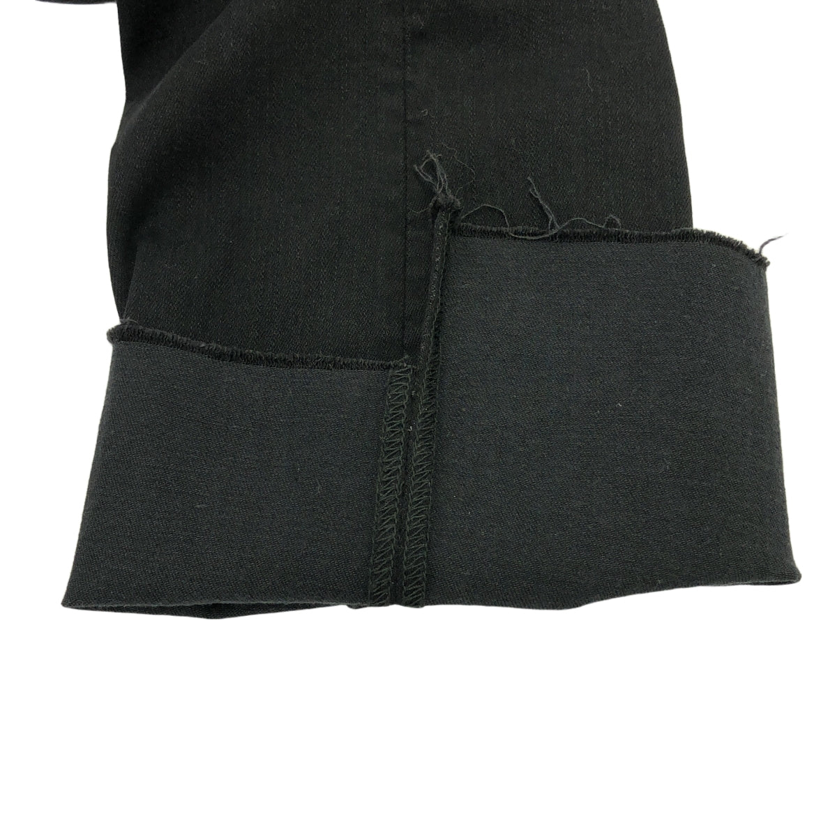 【美品】  MOTHER / マザー | INSIDER CROP STEP FRAY デニムパンツ | 27 | ブラック | レディース