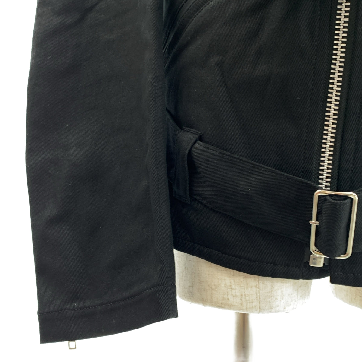 BLACK COMME des GARCONS / ブラックコムデギャルソン | 2021SS | 変形 アジャスター ライダース ロングジャケット | XXL | メンズ