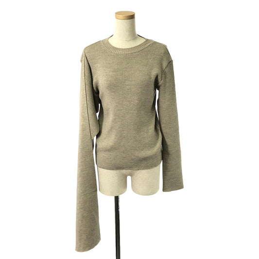 AKIRANAKA / Akira Naka | Asymmetrical pullover knit | 1 | Beige | Women's