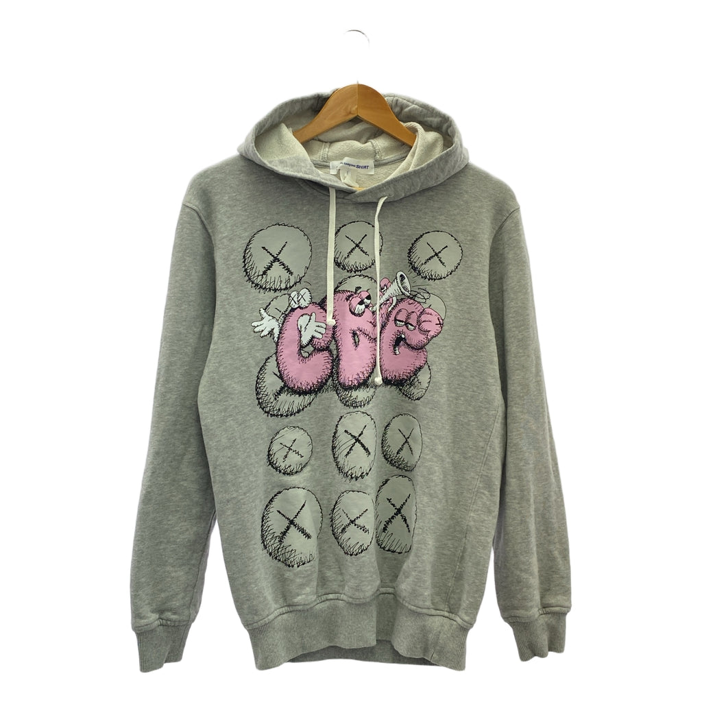 COMME des GARCONS SHIRT / コムデギャルソンシャツ | 2021AW | × KAWS カウズ / グラフィック プリント プルオーバー パーカー | S, L, XL | グレー | メンズ