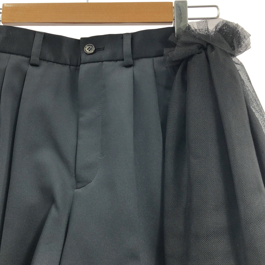 noir kei ninomiya / 느와르 케이니노미야 | 2024SS | 에스테르 새틴 튤 전환 큐롯 팬츠 | S |