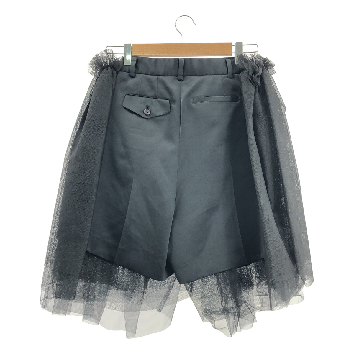 noir kei ninomiya / 느와르 케이니노미야 | 2024SS | 에스테르 새틴 튤 전환 큐롯 팬츠 | S |