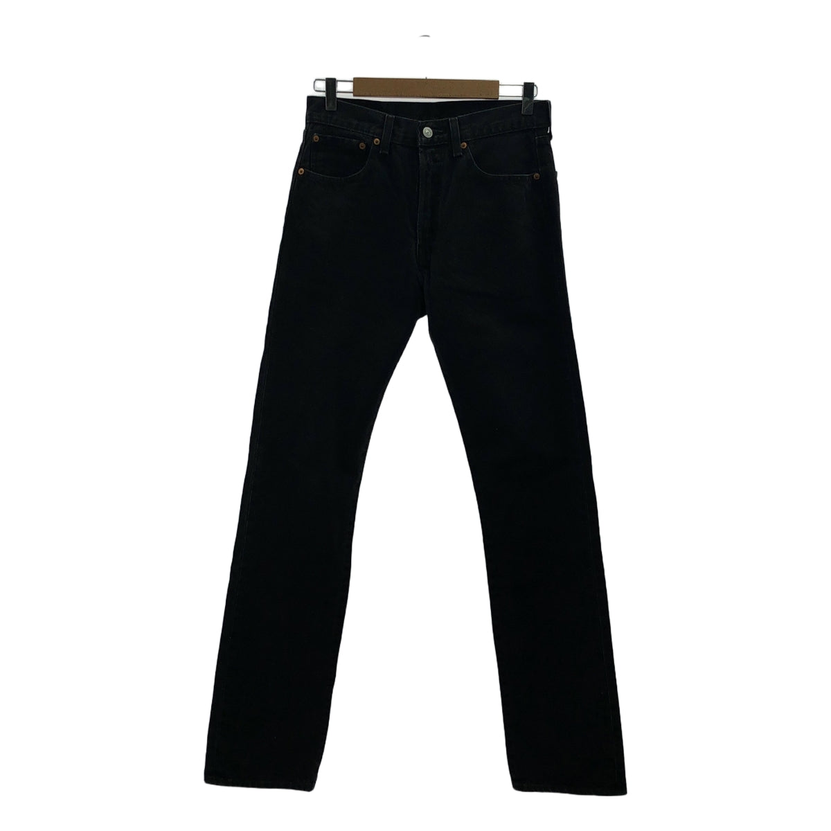 Levi's / 리바이스 | 501 / 블랙 스트레이트 데님 팬츠 | W31 | 블랙 | 남성