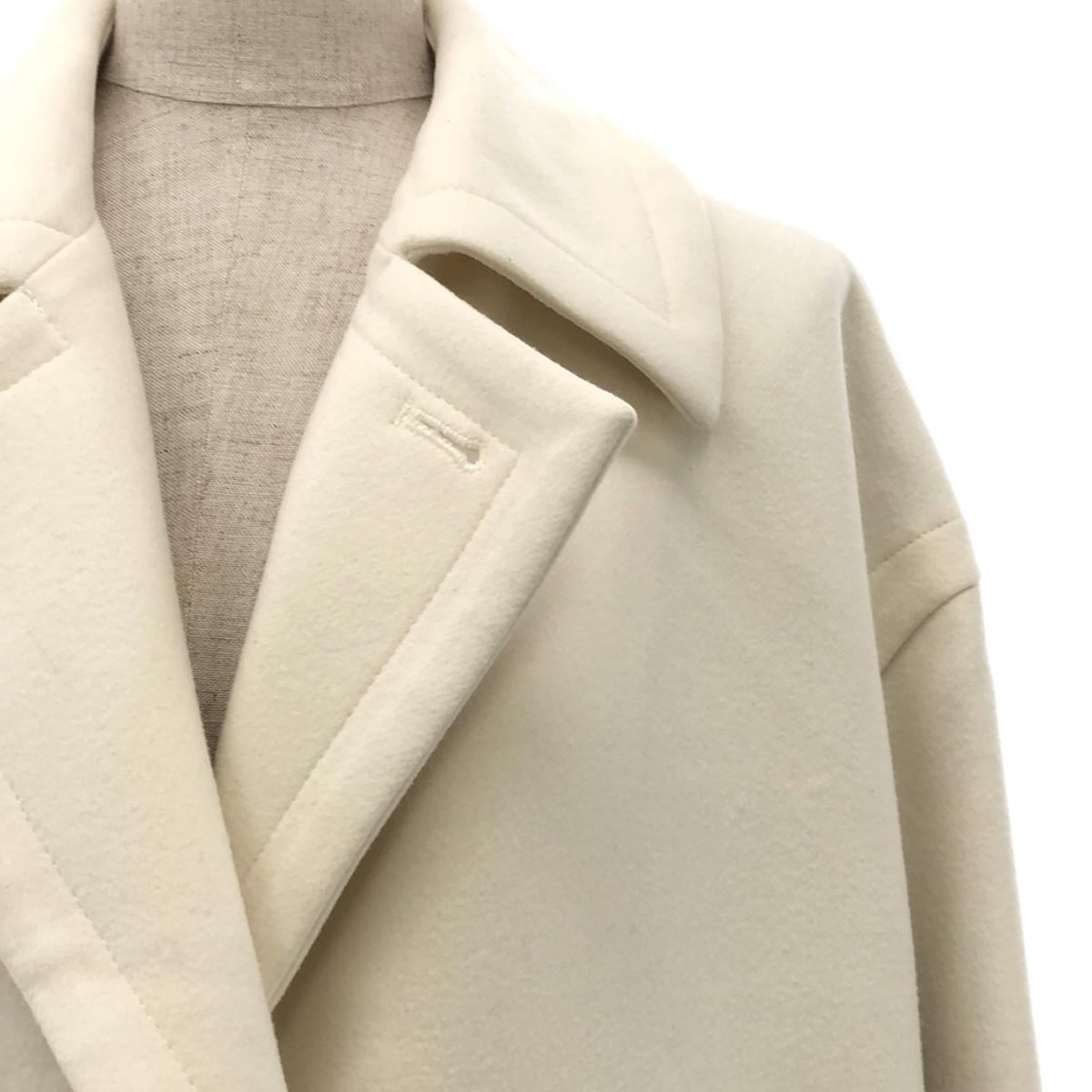 [狀況良好] CINOH / Chino |粘合麥爾登切斯特菲爾德大衣 |尺寸 36 |白色 |女性的