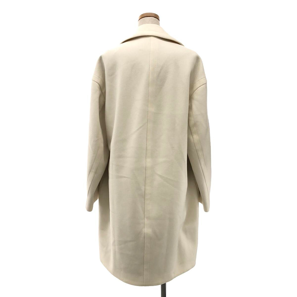 【美品】  CINOH / チノ | ボンディング メルトン チェスター コート | 36 | ホワイト | レディース