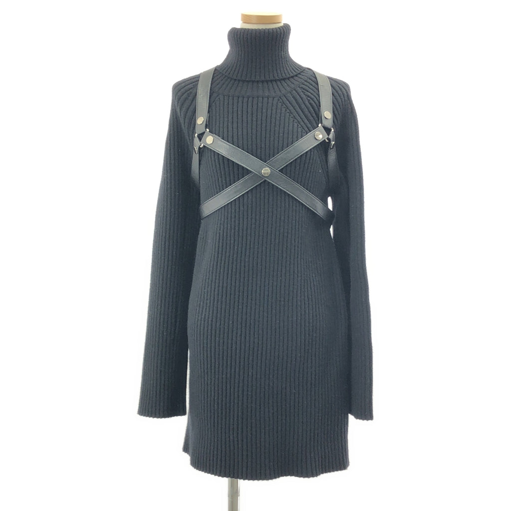 JUNYA WATANABE COMME des GARCONS / ジュンヤワタナベ | 2020AW | ウール ハーネス リブニットワンピース | S | レディース