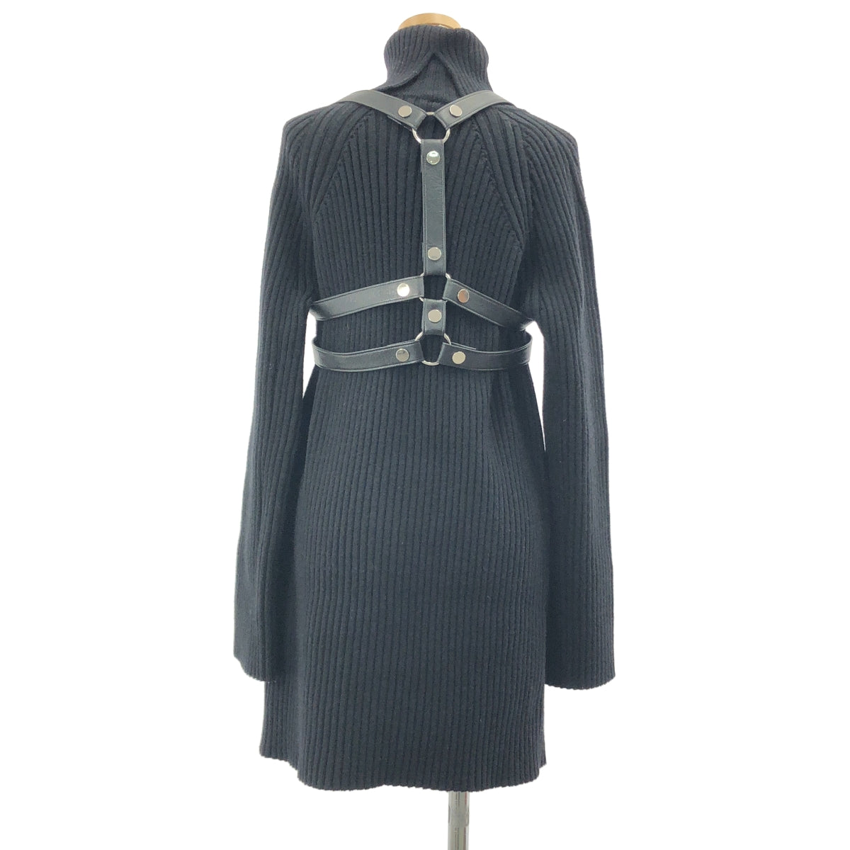 JUNYA WATANABE COMME des GARCONS / ジュンヤワタナベ | 2020AW | ウール ハーネス リブニットワンピース | S | レディース