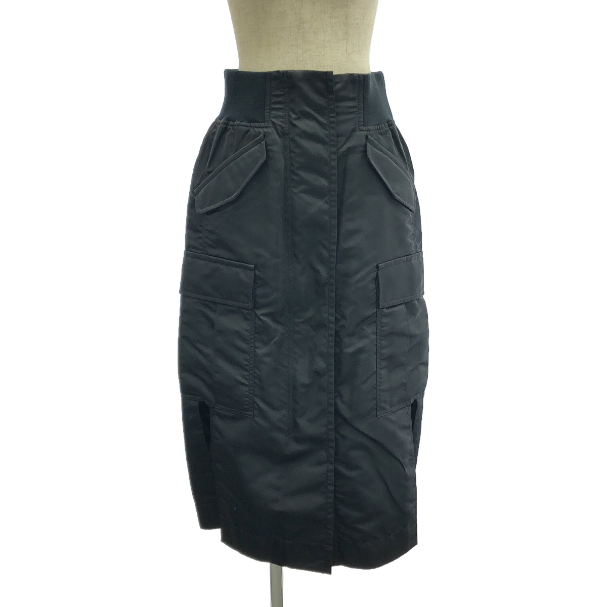 sacai / サカイ | Nylon Twill Cargo Skirt スカート | 2 | ブラック | レディース