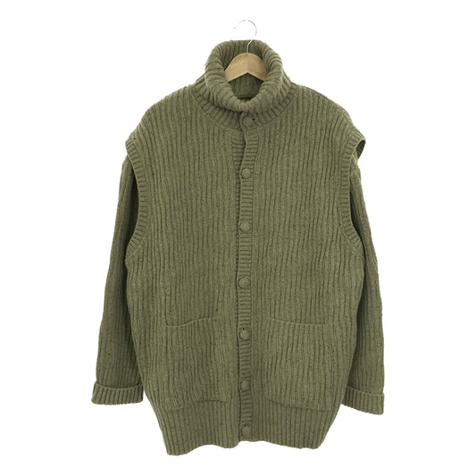 [Good Condition] MYTHINKS / Mynx | × RHC Ron Herman Ensemble Lambswool Silk Turtleneck Knit / Crewneck Knit Vest Unisex | S/M / S | Green | Women's