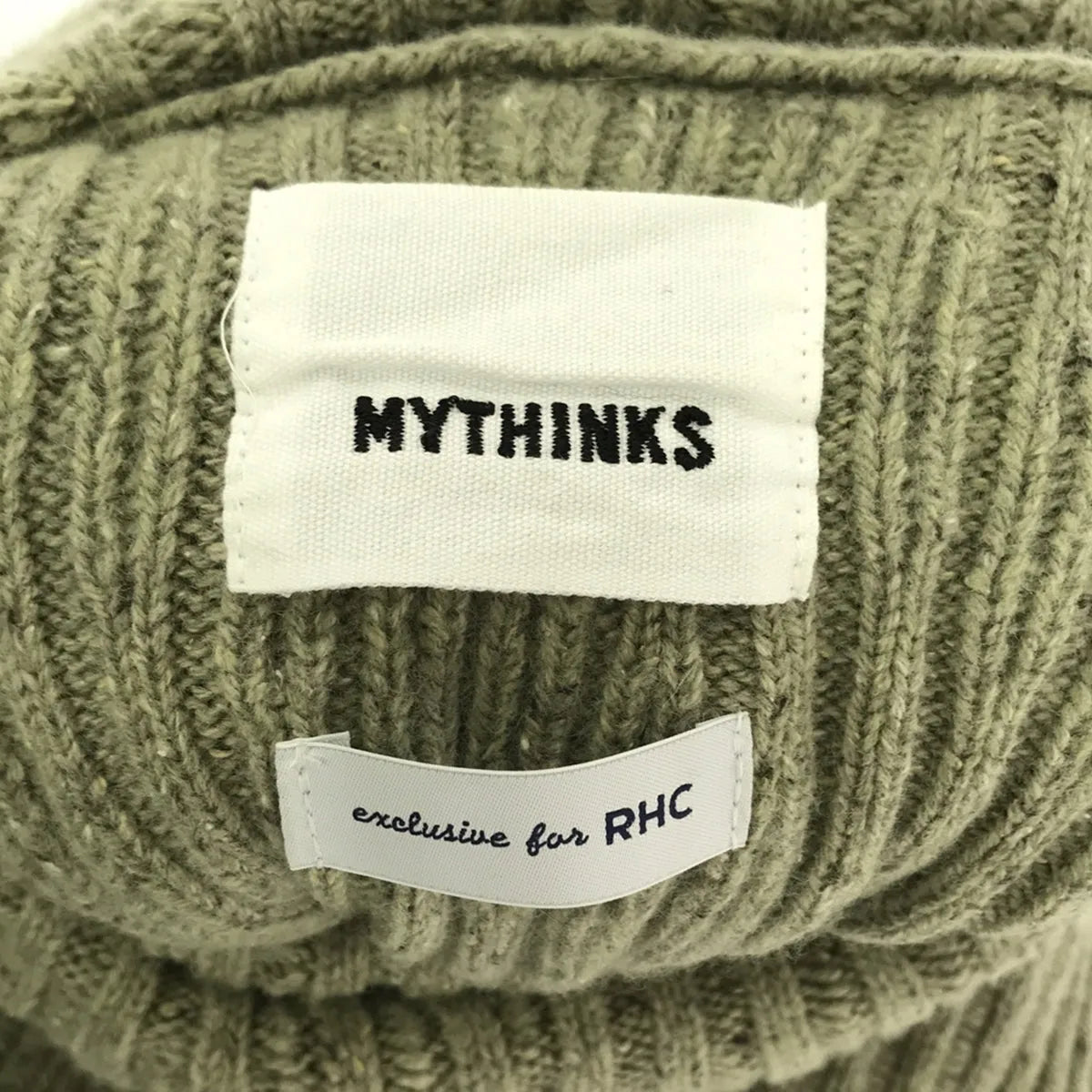 [狀況良好] MYTHINKS / Mynx | × RHC Ron Herman Ensemble 羊毛真絲高領針織 / 圓領針織背心 男女通用 | S/M/S |綠色 |女性的