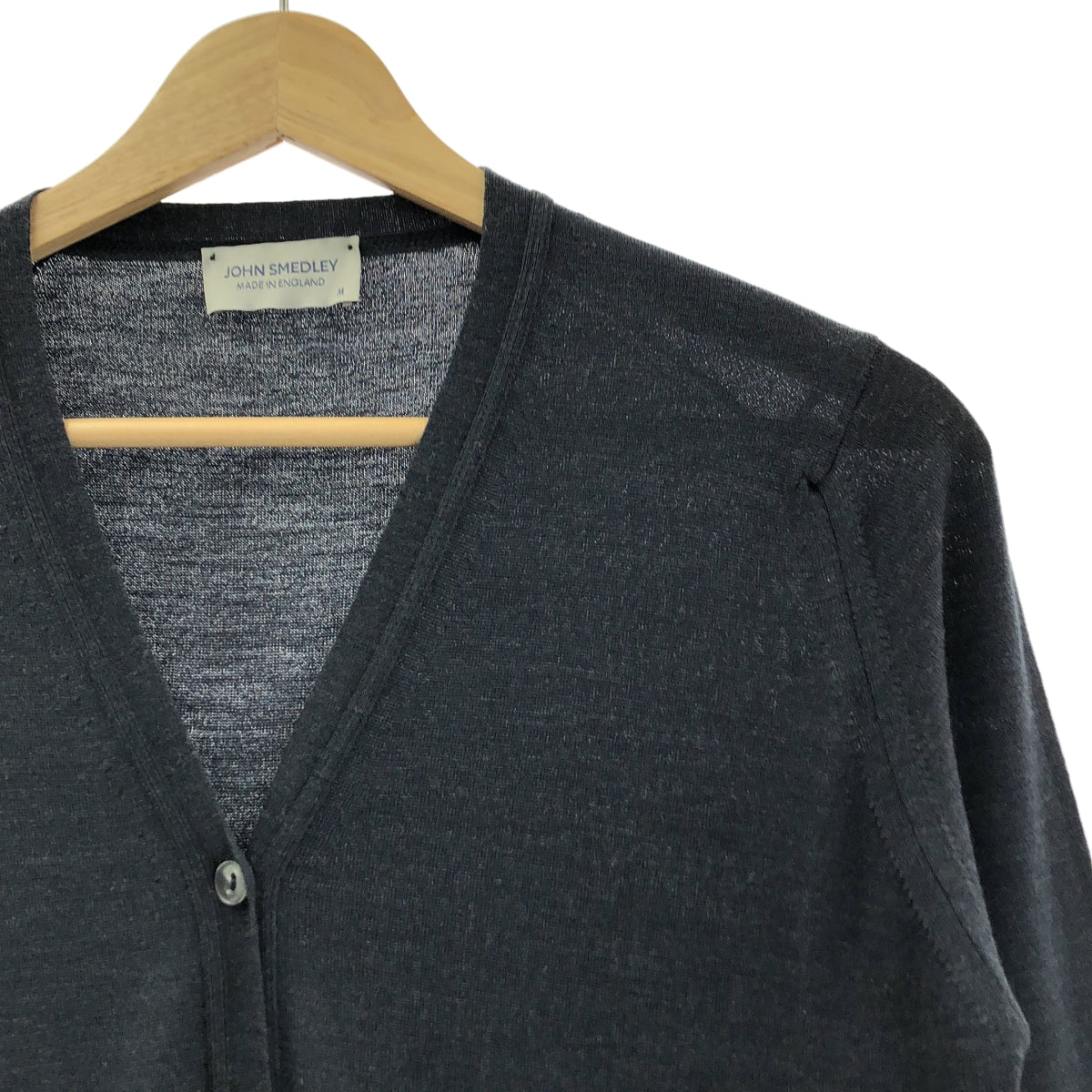 JOHN SMEDLEY / 존스 메들리 | 메리노 울 하이 게이지 V 넥 니트 카디건 | M |