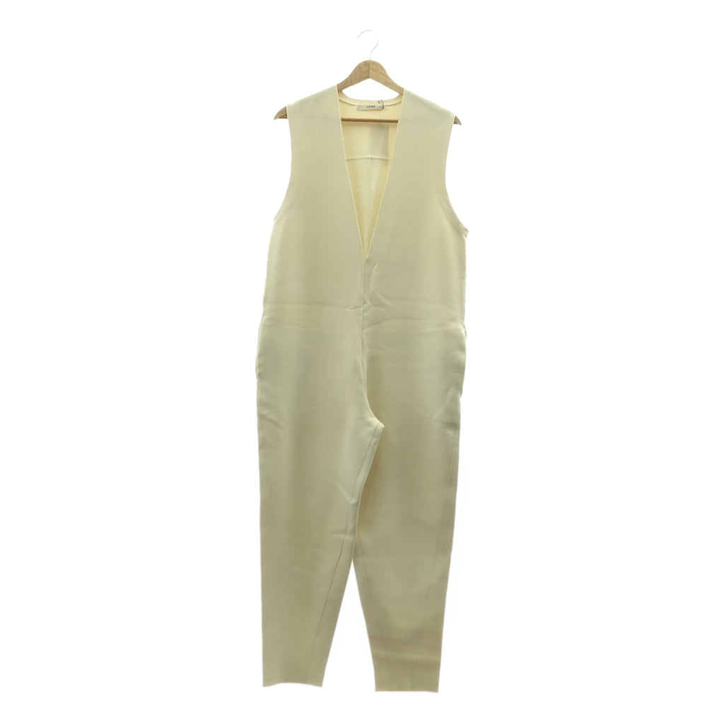 【新品】  LOHEN / ローヘン | ミラノリブ ニット オールインワン | 36 | ホワイト | レディース