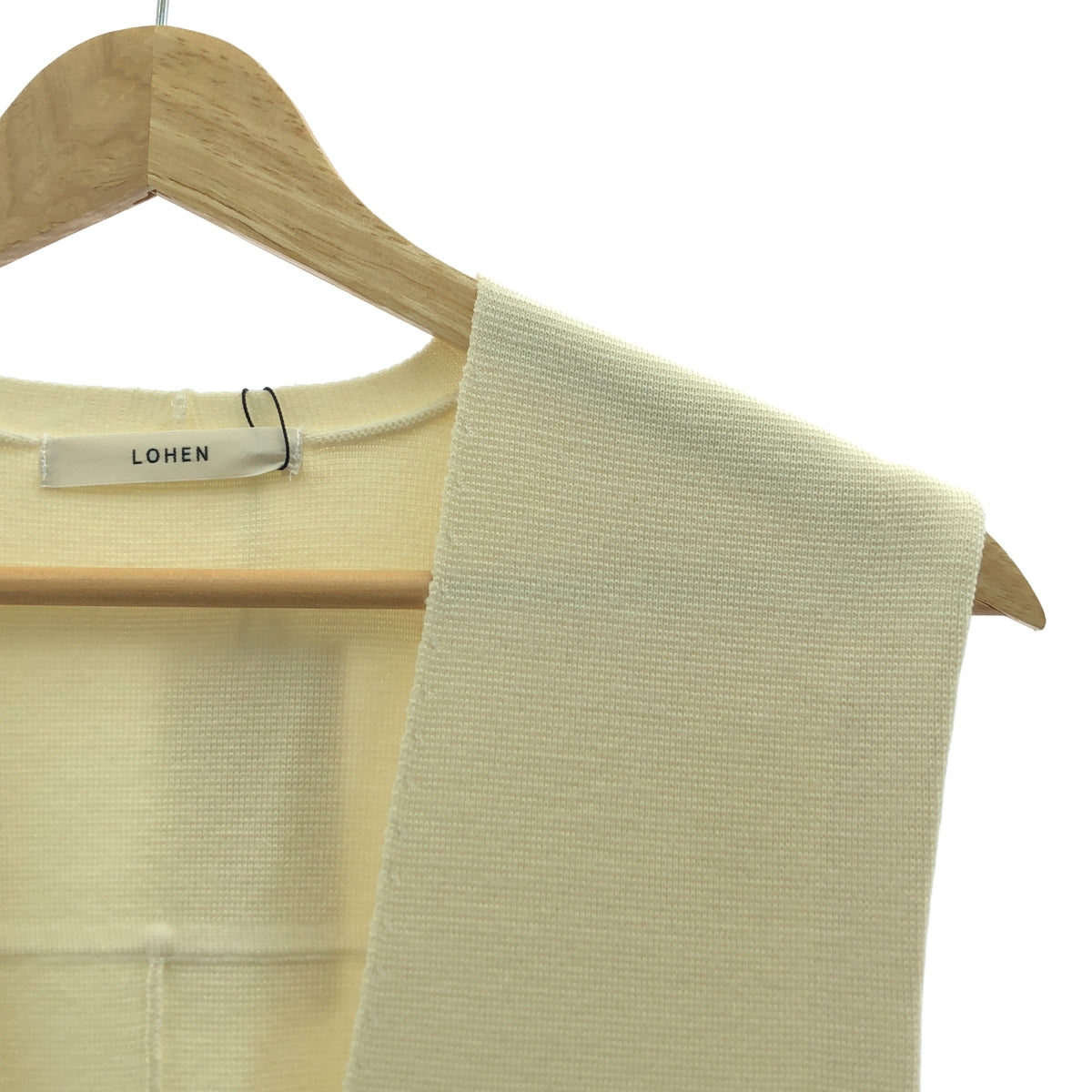 【新品】  LOHEN / ローヘン | ミラノリブ ニット オールインワン | 36 | ホワイト | レディース