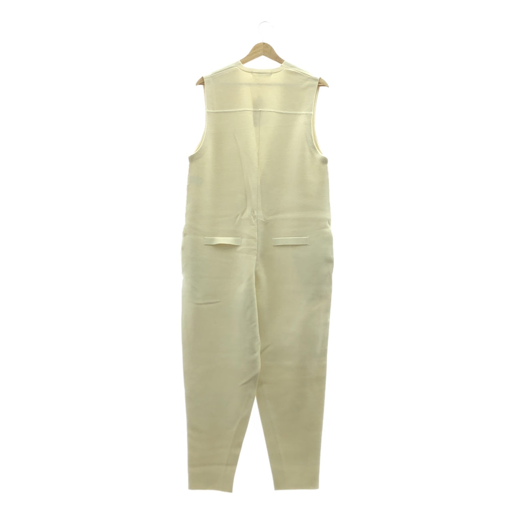【新品】  LOHEN / ローヘン | ミラノリブ ニット オールインワン | 36 | ホワイト | レディース