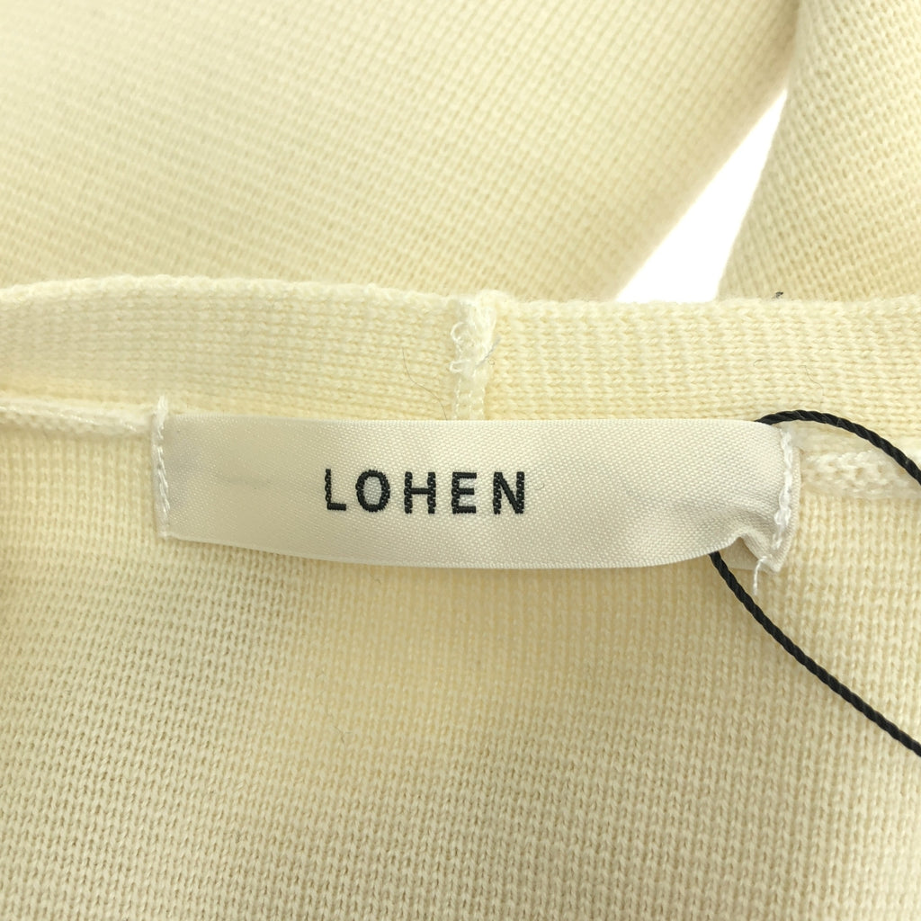 【新品】  LOHEN / ローヘン | ミラノリブ ニット オールインワン | 36 | ホワイト | レディース
