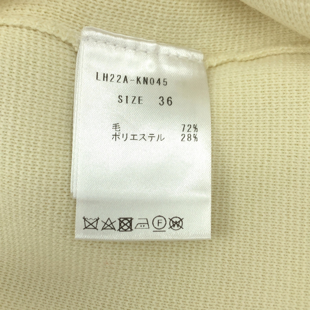 【新品】  LOHEN / ローヘン | ミラノリブ ニット オールインワン | 36 | ホワイト | レディース