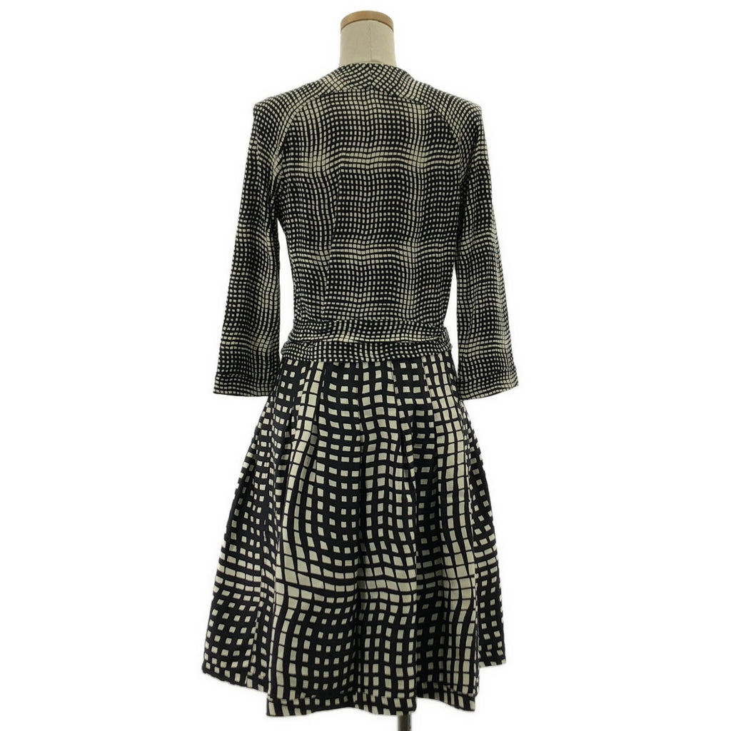 DIANE VON FURSTENBERG / ダイアンフォンファステンバーグ | AMELIA TWO / 総柄 シルク ラップワンピース | 8 | ベージュ / ブラック | レディース