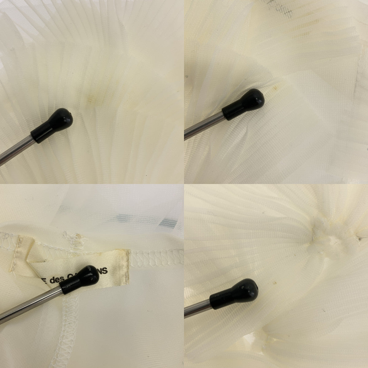 COMME des GARCONS / コムデギャルソン | 1990 | フリル装飾 クルーネック シアー カットソー ブラウス |