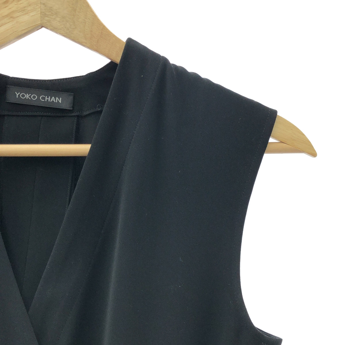 YOKO CHAN / 요코찬 | 백 슬릿 카슈쿠르 점프 슈트 올인원 | 38 | 블랙 | 여성