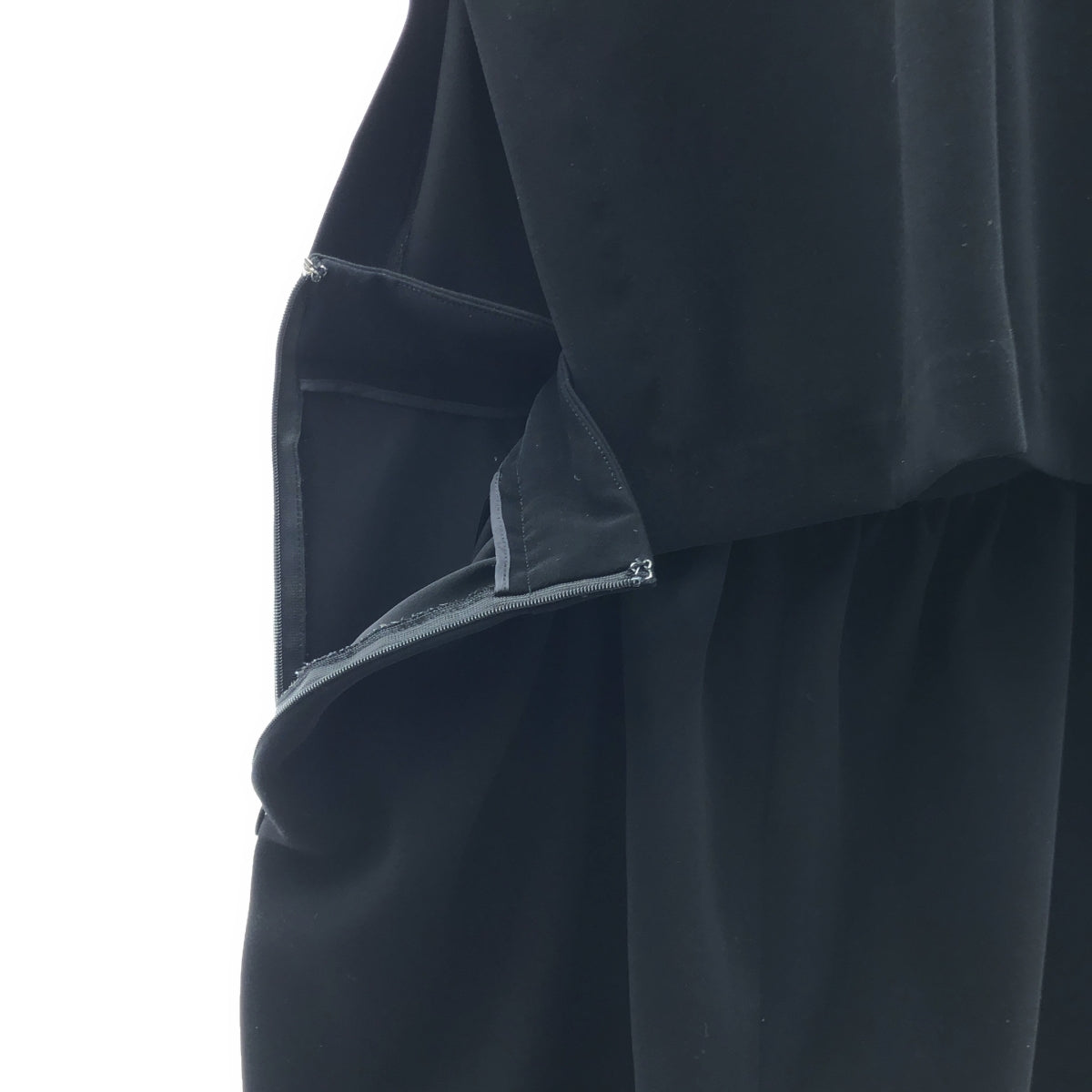 YOKO CHAN / ヨーコチャン | バックスリット カシュクール ジャンプスーツ オールインワン | 38 | ブラック | レディース