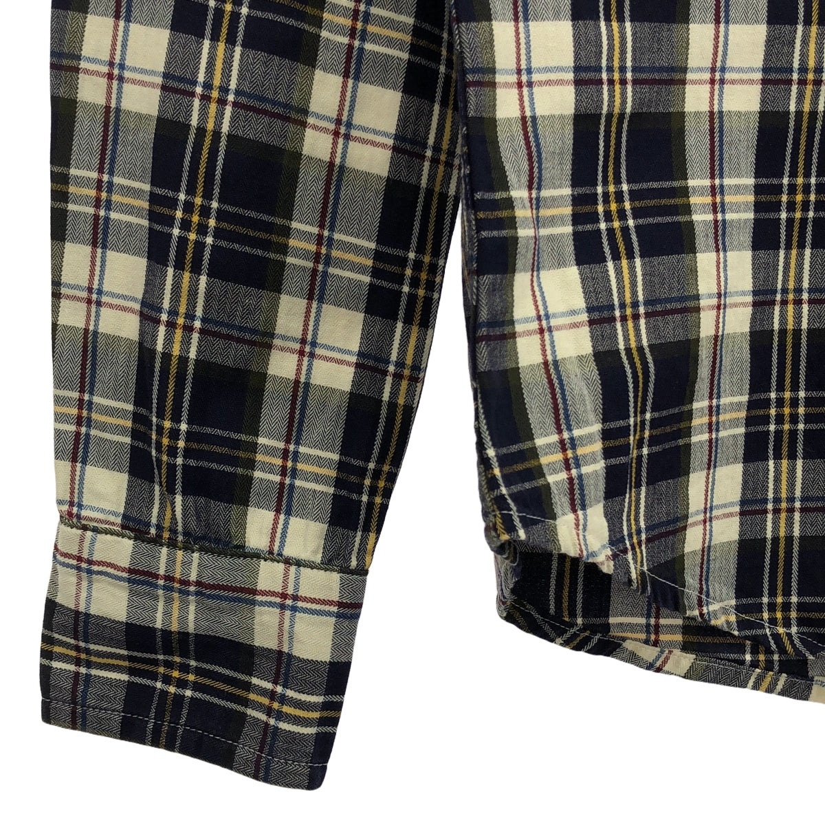 法蘭克與艾琳 |棉質格紋襯衫 | XXS |海軍藍/白色|女性的