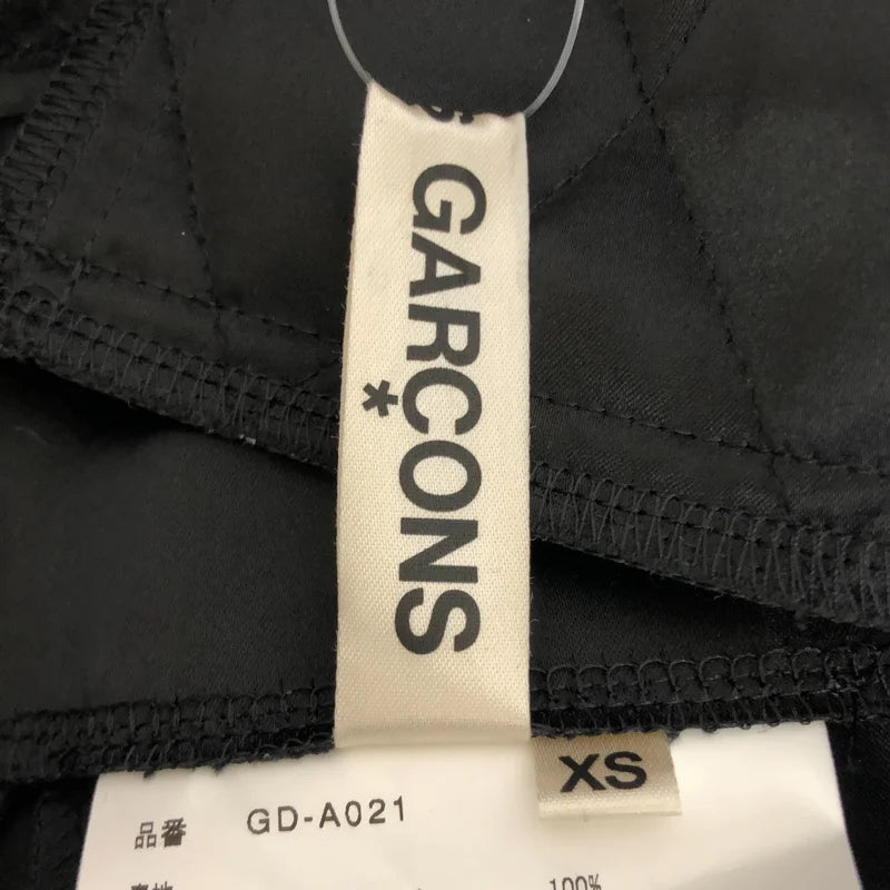 【미품】 COMME des GARCONS / 꼼데가르송 | 2019AW | 퀼팅 암 워머 숄더 원피스 | XS | 블랙 | 여성