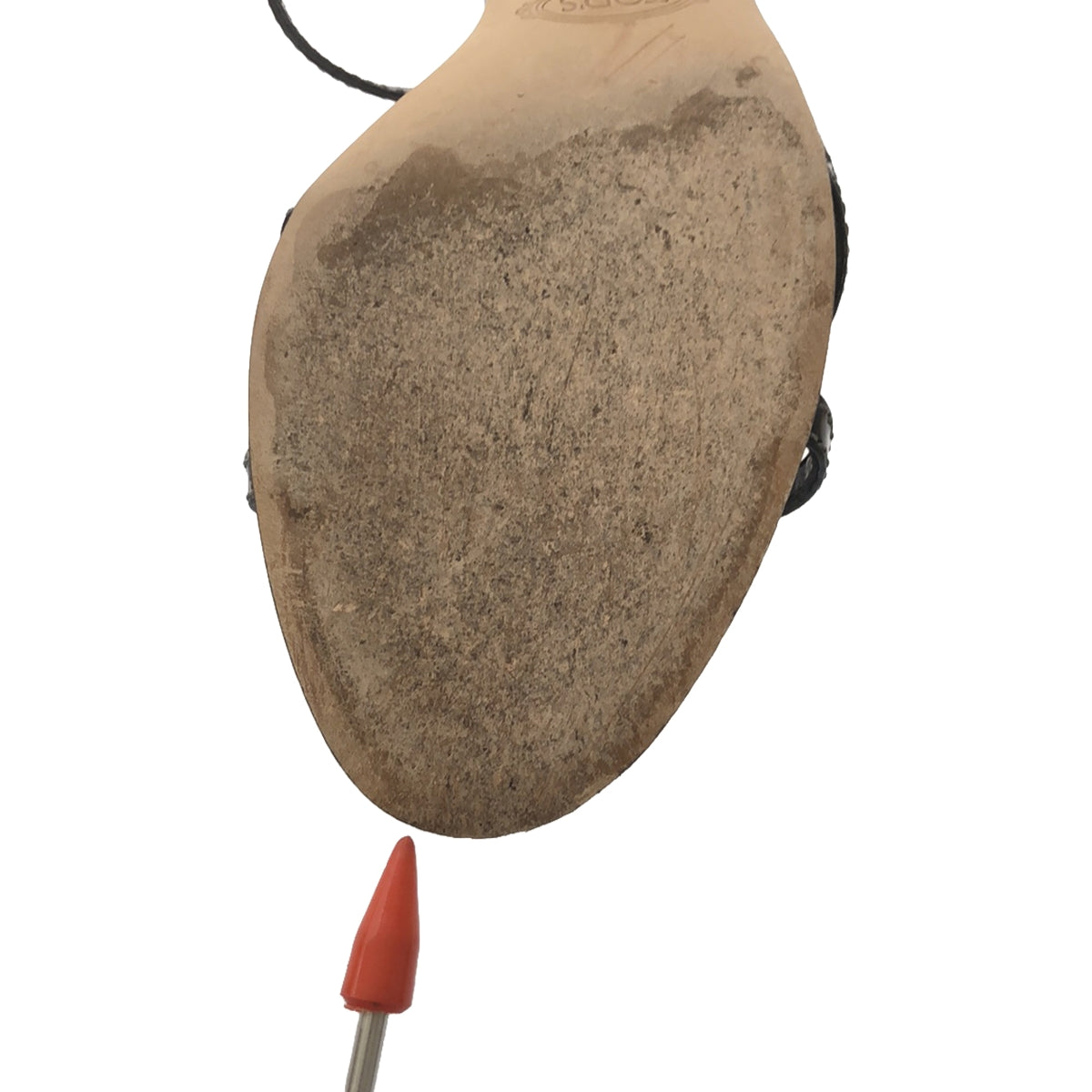 TOD'S / トッズ | アンクルストラップ ヒールサンダル | 36 1/2 | ブラック | レディース