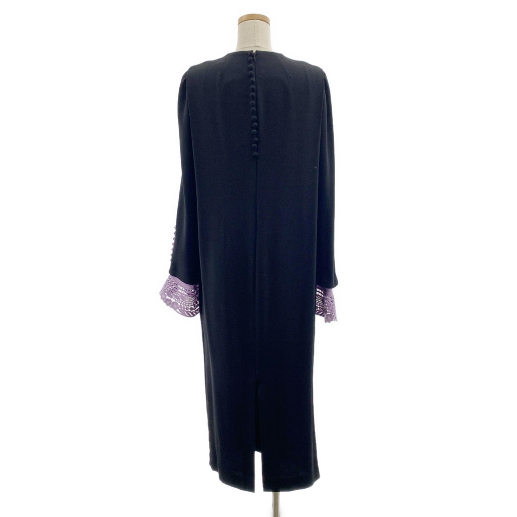Mame Kurogouchi / マメクロゴウチ | Embroidery Cuffs I-Line Dress / レーススリーブ ドレス ワンピース | 2 | レディース
