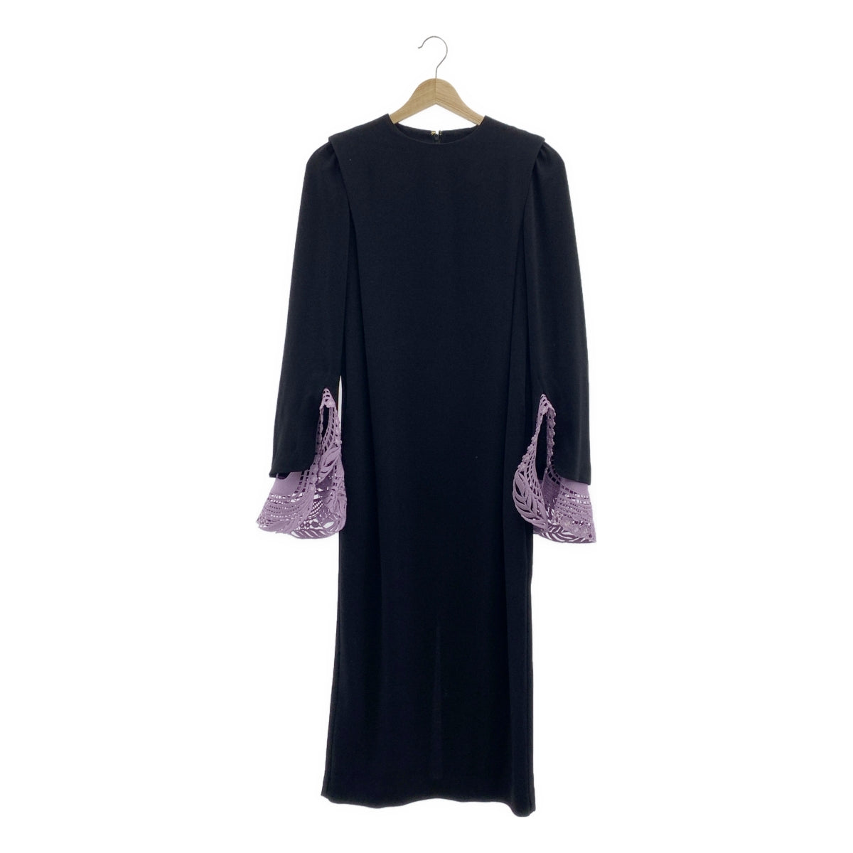 Mame Kurogouchi / マメクロゴウチ | Embroidery Cuffs I-Line Dress / レーススリーブ ドレス ワンピース | 2 | レディース