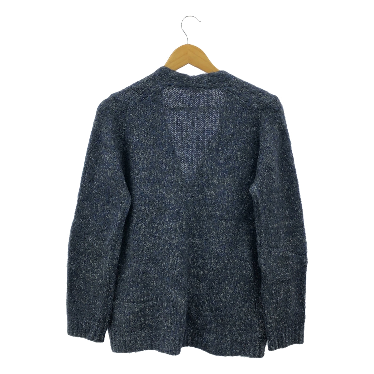 BACCA | Mohair Blend Snap Button Knit Cardigan | Size 38 | Navy | Women's