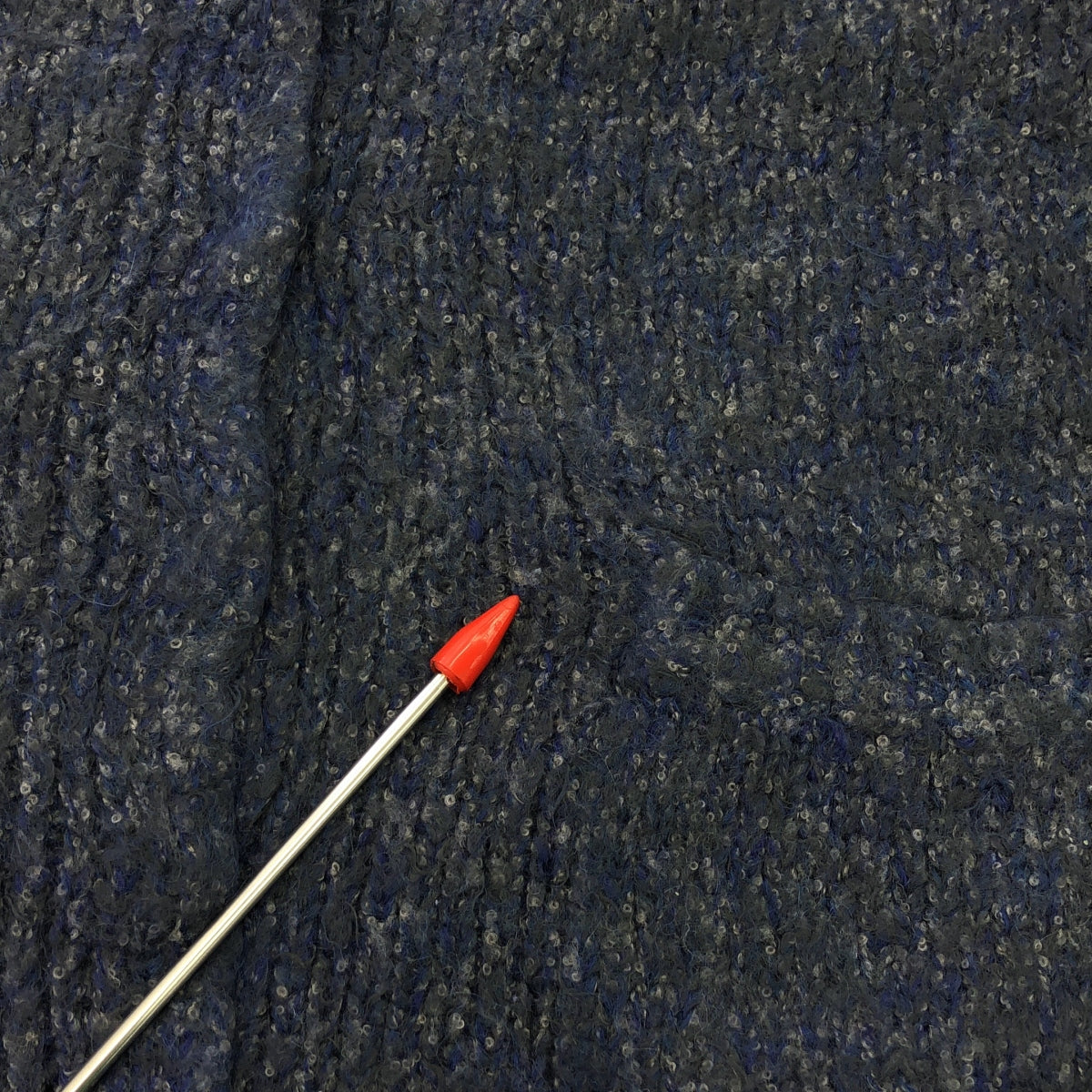 巴卡 |馬海毛混紡按扣針織開襟衫 |尺寸 38 |海軍 |女性的