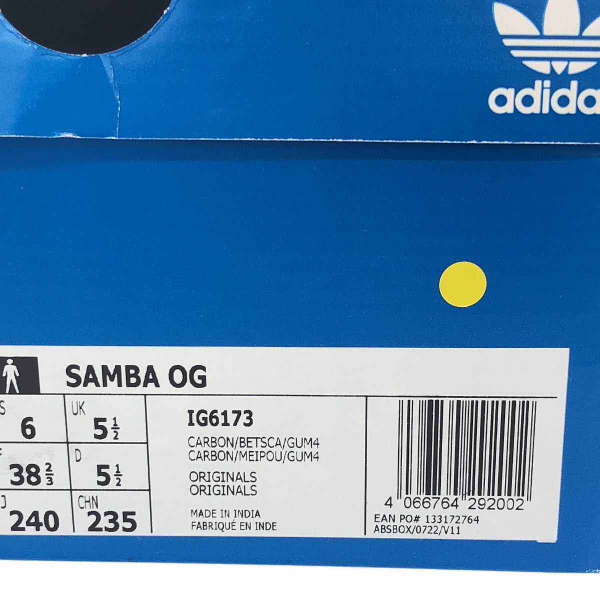 adidas / アディダス | Samba OG ローカットスニーカー | 24 | ブラック/レッド | レディース