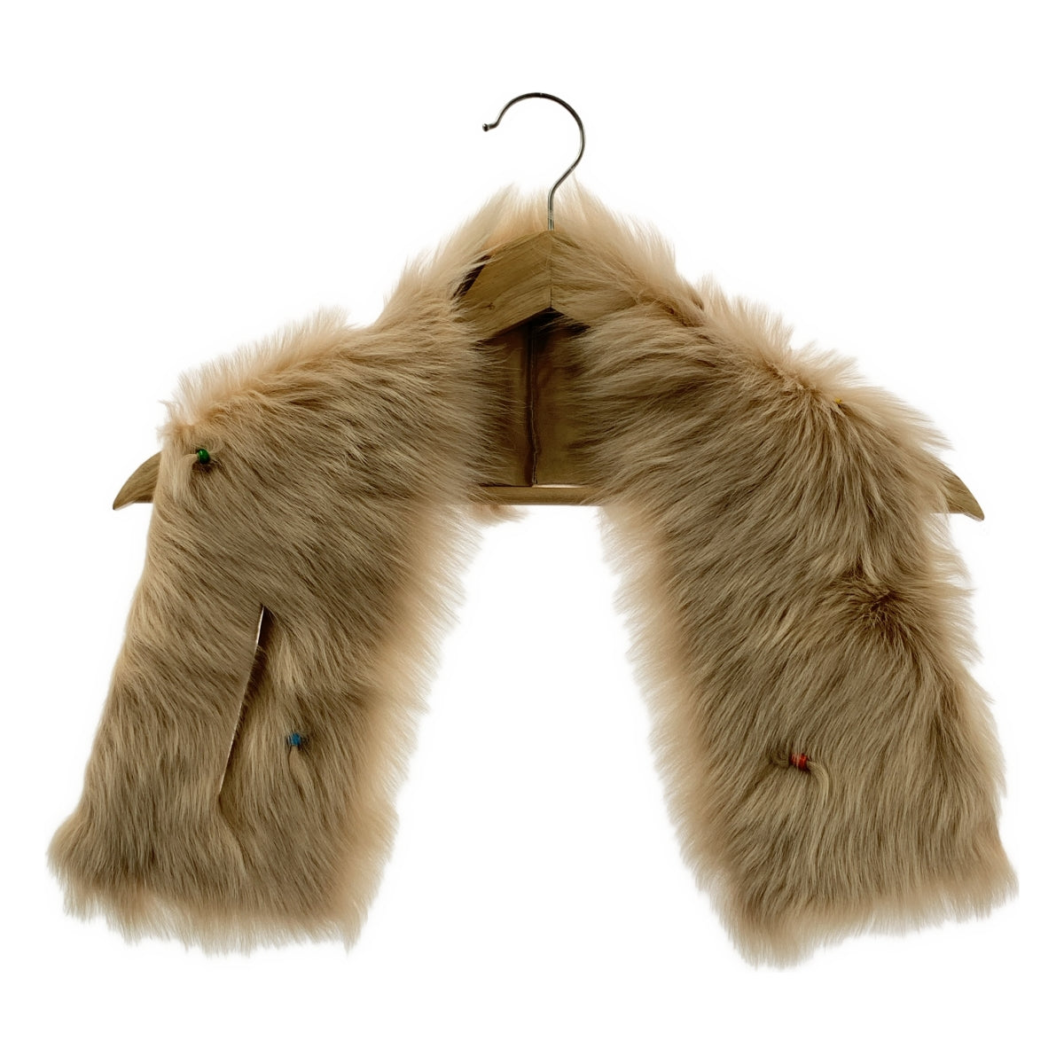 Henry Cuir / アンリークイール | ビーズ装飾 リアルファー マフラー |