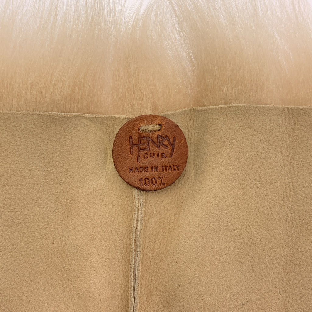 Henry Cuir / アンリークイール | ビーズ装飾 リアルファー マフラー |