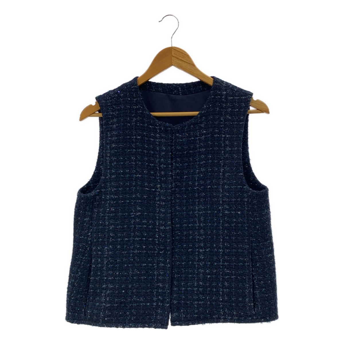 U-Big / ユービッグ | 石井毛皮 ツイード ベスト | M | レディース – KLD