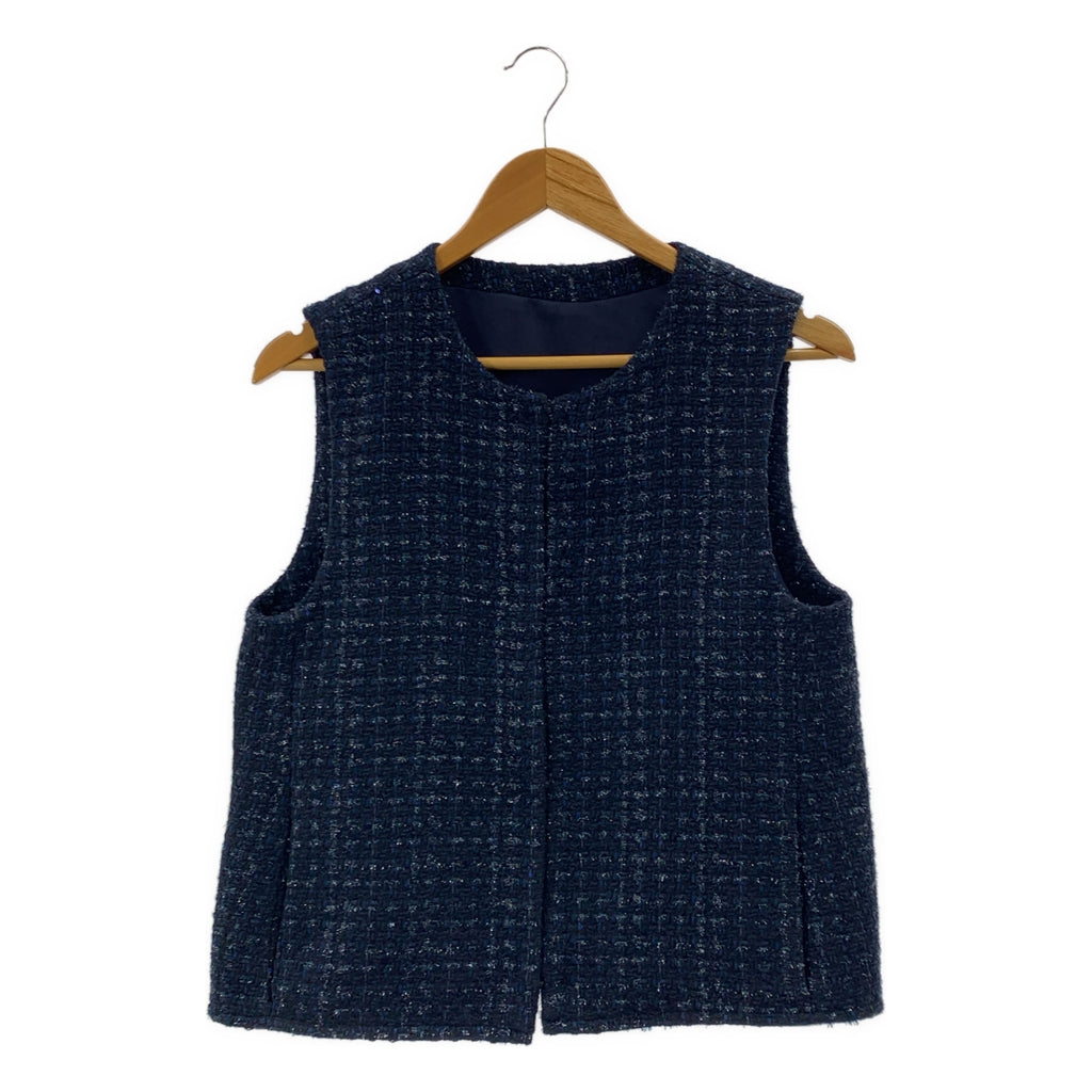 U-Big / 유빅 | 이시이 모피 트위드 베스트 | M | 여성