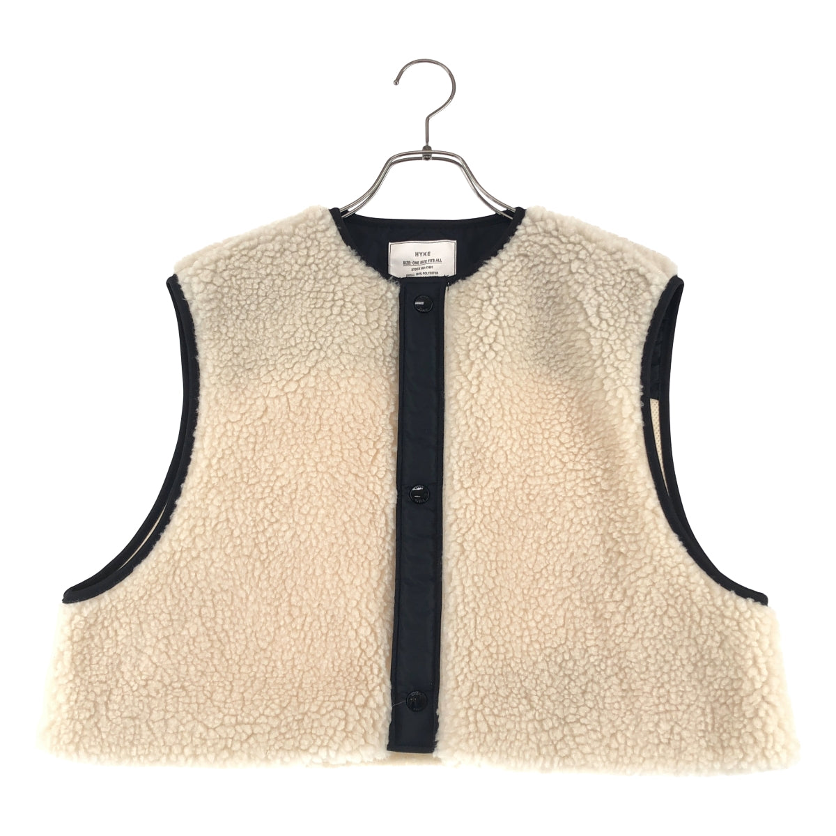 HYKE / ハイク | 2024AW | FAUX SHEARING VEST ボア ベスト | F | レディース